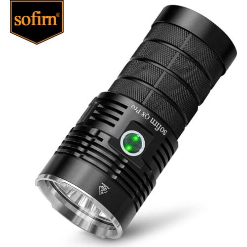 Sofirn Q8 Pro Powerful 11000 Lumen LED Flashlight USB C Rechargeale Port with 4* Cree XHP50.2 Anduril II