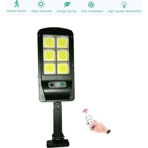 Solar light lamp floodlight reflector Outdoor Wall Waterproof Body Motion Sensor Emergency Night Garden Pathway Bright Led remot