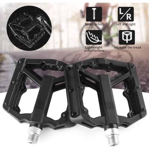 Ultra-light Pedal MTB Bicycle Pedals Nylon Fiber 4 Colors Big Foot Road Bike Bearing Pedals Bicycle Bike Parts