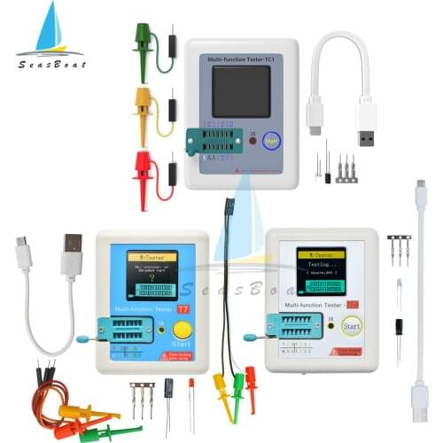 TC-T7-H TCR-T7 LCR-TC1 Transistor Tester Multimeter Colorful Display Multifunctional TFT Backlight For Diode Triode MOS/PNP/NPN