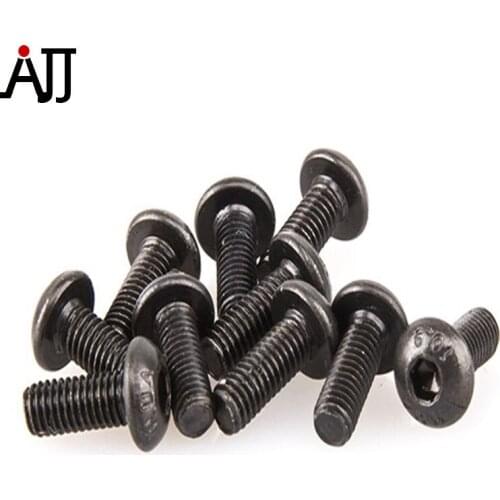 BRT M3 8mm 10mm 12mm 14mm Screw Steel Class 10.9 20pcs/bag M3x8mm M3x10mm M3x12mm M3x14mm Screws