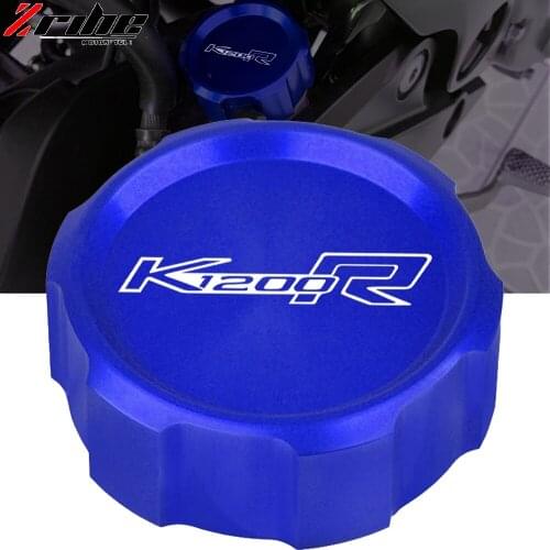 For BMW K1200R 2004 2005-2009 K1200 R Sport 2005 2006 2007 2008 Motorcycle CNC Rear Brake Master Cylinder Reservoir Cover Cap