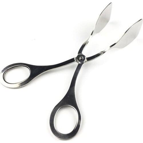 Stainless steel food clip barbecue clip baking bread clip 304 flat mouth clip kitchen supplies