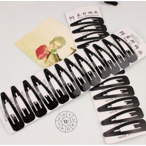 12PCS Women Girl Barber Clip Hairpin New Barrette Donut Big Hair Accessories For Girls Hairgrips