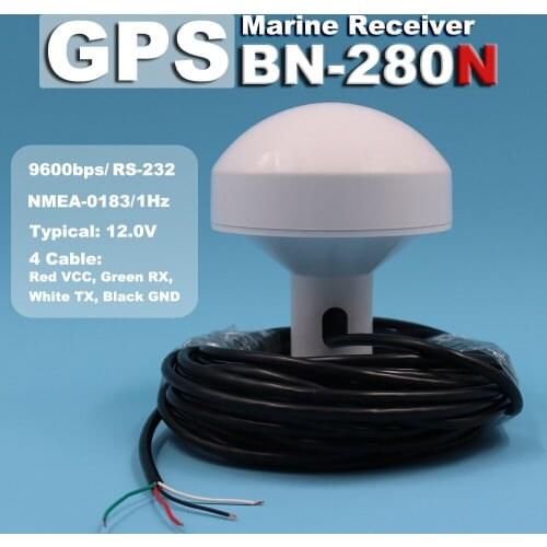12V RS232 Mushroom Head Shell GLONASS Beidou GPS Module GNSS Antenna Receiver BN-280N