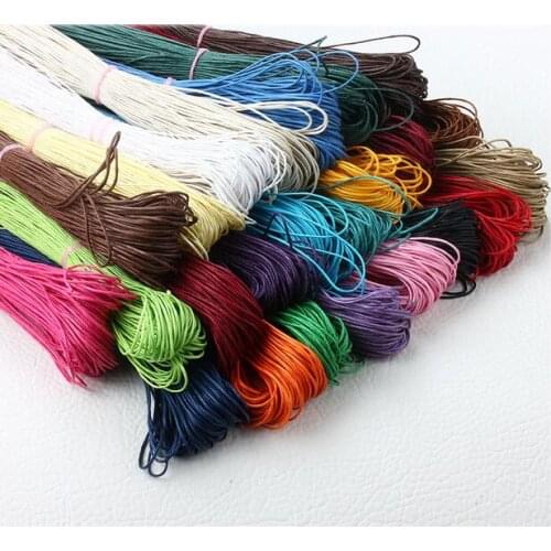 300 yards set of 15 Colors 20 yards each 1mm Wax Cotton waxed Cords Strings Ropes for DIY Necklace Craft Making