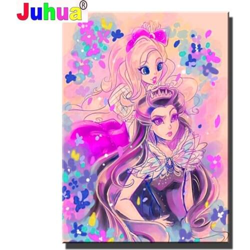 DIY full square diamond painting Wall painting Cartoon girl 3d pictures for embroidery diamond mosaic Cross Stitch decor