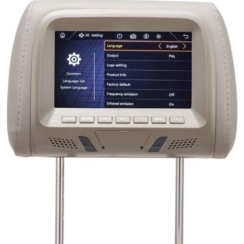 Auto Touch Screen Pillow LED Screen Car Rearview Headrest Monitor Widescreen Car Rear View Headrest