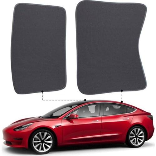 Car Sunshade Sunroof Windshield Shade Front Rear SunShade For Tesla Model 3 28GC