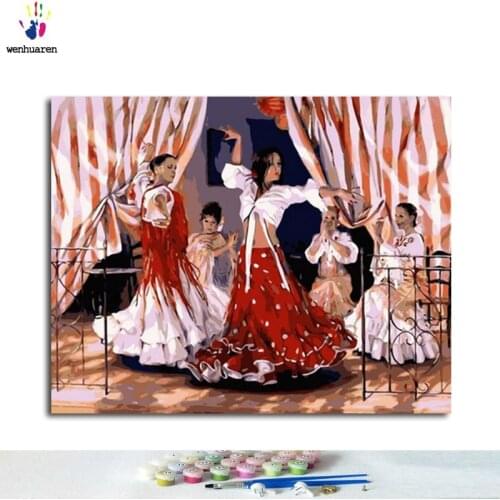 Digital Oil Painting Art Oil Painting Digital Diy Peerless Dancer Hand-filled Decorative Painting Oil Painting
