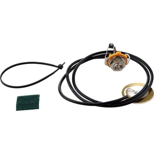 Guitar Parts Acoustic Pickup Pre-Wired Piezo Amplifier Jack