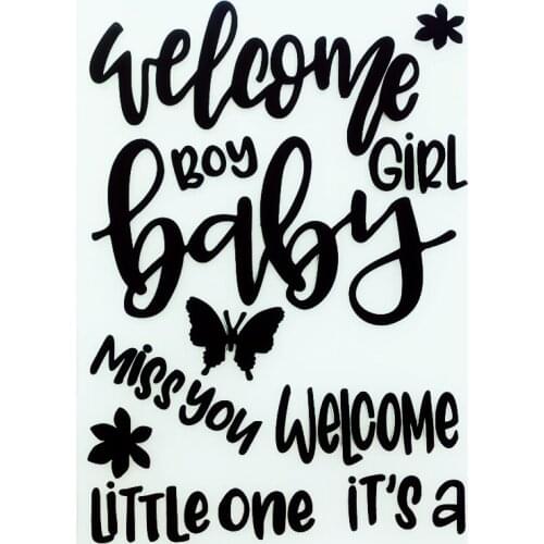 YLEF130 Baby Plastic Embossing Folder For Scrapbook Stencils DIY Photo Album Cards Making Decoration Scrapbooking Tools Mold New