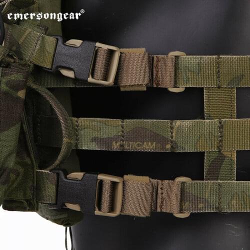 EMERSON Chest Rig to Vest Adapter Kit Webbing for Molle Vest Chest Rig Multicam emersongear Adapter Hunting Accessories EM7330