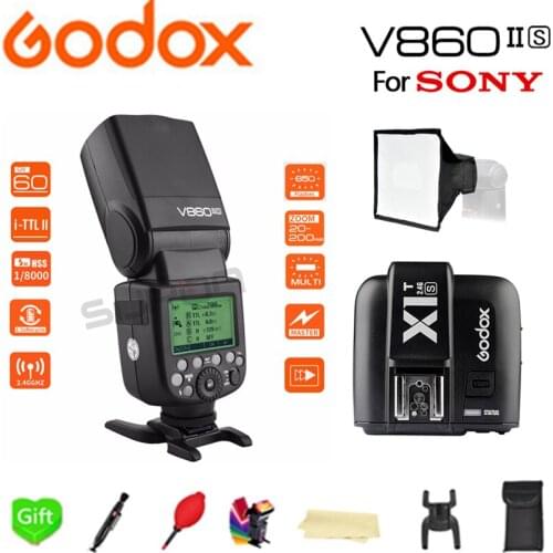 Godox V860II-S Flash Speedlite GN60 HSS 1/8000s Off Build-in 2.4G Wireless X System With lithium battery + Xpro-S Kit