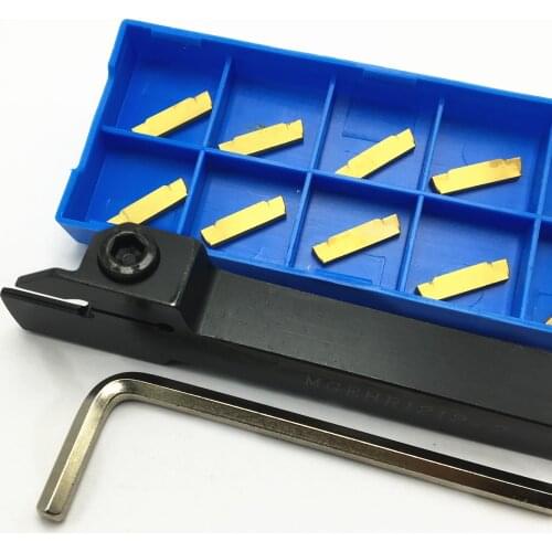 1 MGEHR1212 MGEHL1212 shank and 10 blades MGMN150 MGMN200 MGMN300 Carbide insert external groove cnc external turning tool set