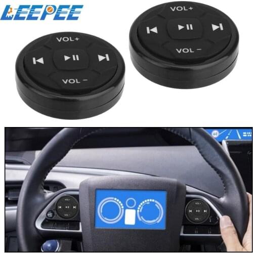 Remote Control Button Media Volume Button Universal 5 Keys for Android IOS Car Kit Styling Car Steering Wheel Wireless Bluetooth