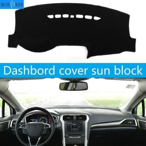 Anti-UV Dashboard Cover Mat Pad Sun Shade Car Styling Instrument Protective Carpet For Ford Mondeo Fusion 2013- 2018 Accessories