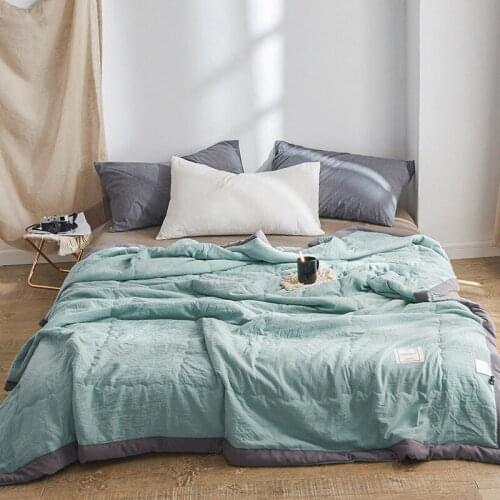 Summer Cheap Quilt Queen King Size Blanket for Sleeping Cover Home Bedspread