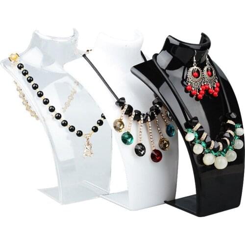 Three Colors 20*13.5*6cm Mannequin Earring Necklace Jewelry Pendant Display Stand Holder Show Decorate Retail