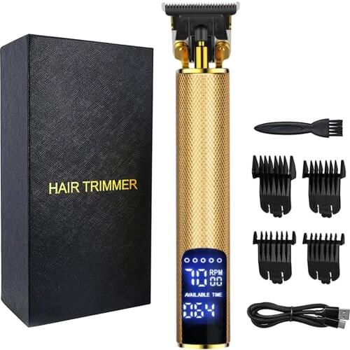 2021 New USB rechargeable Hair Trimmer barber LCD Hair Clipper Machine hair cutting Beard Trimmer for Men haircut Styling tool