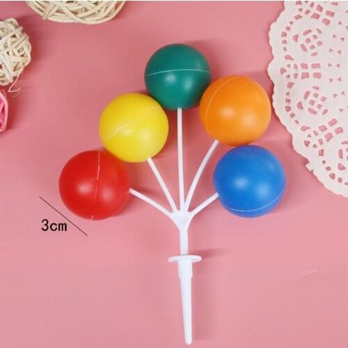 Mini Plastic Balloon Figurine Miniature Figurines Birthday Party Dessert Home Decoration Tools Desktop Ornament Craft Home Decor