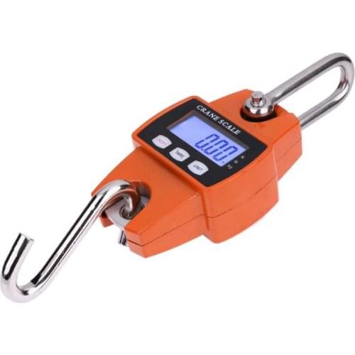 Mini Crane Scale Portable LCD Digital Electronic Hook Hanging Weight 300kg Livestock Scales LCD Heavy Duty Weight Balance