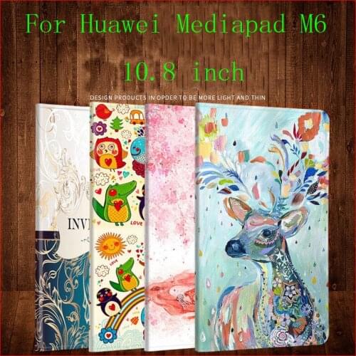 Luxury PU Leather Flip Magnetic Tablet Case Cover For Huawei MediaPad M6 10.8 inch Protective Shell Coque MediaPad M6 Funda Capa