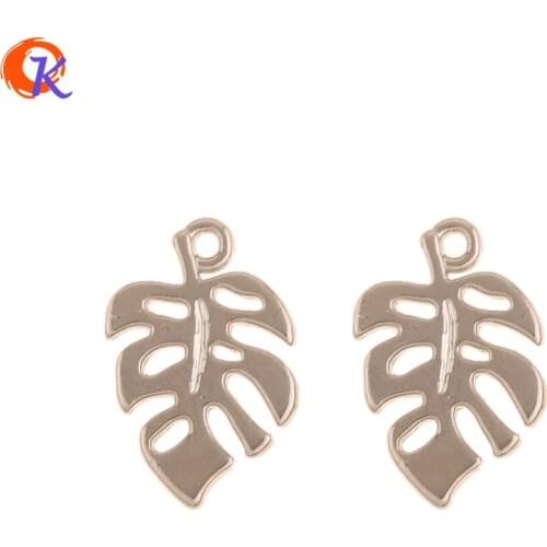 Cordial Design 100Pcs 12*19MM Jewelry Findings/Charms/DIY Making/Leaf Shape/Rhodium/Hand Made/Earrings Accessories/Pendant