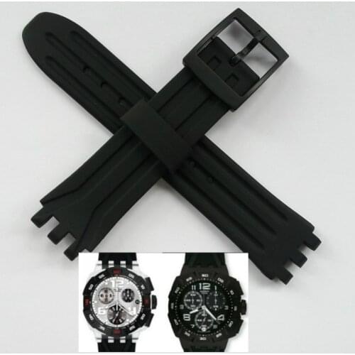 Silicone rubber watch band Strap Accessories for Swatch Swatch Strap Silicone Silicone Strap 18mm for Swatch SUIK400 SUIB400