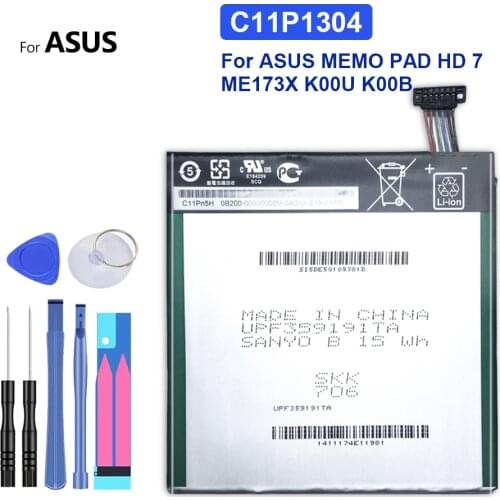 C11P1304 Replacement Battery For ASUS MEMO PAD HD 7 ME173X K00U K00B HD7 Bateria 3950mAh Tracking Number