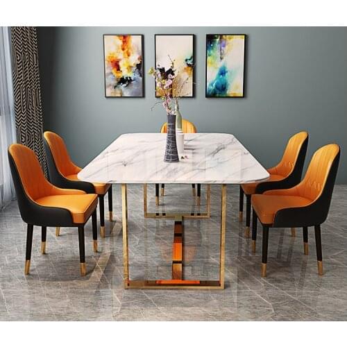 Light luxury dining table simple postmodern round table multi-functional furniture with turntable retractable rotary household d