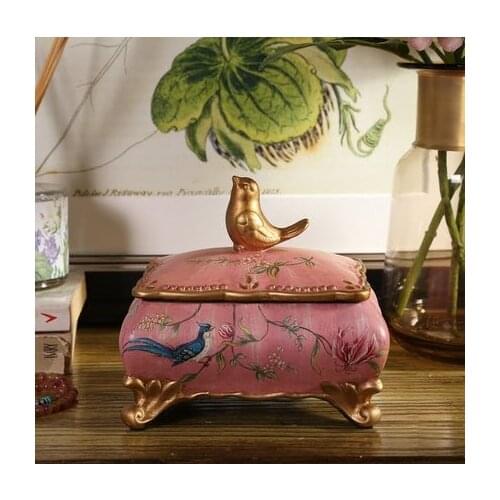 Vintage Jewelry Storage Box Decoration Home Creative Home Dressing Table Decoration Box Decoration Gift