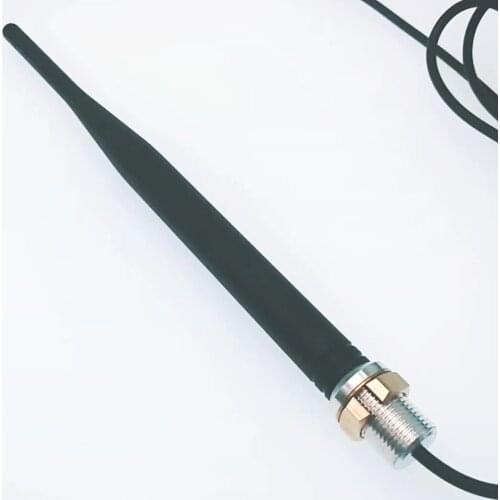 Screw Whip Rubber Wall Mounted Outdoor 868mhz Antenna With L Bracket
