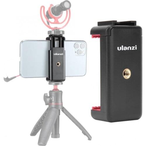 In Stock 2020 new Ulanzi ST-07 Cold Shoe Mobile Phone Mount Holder clip Photography Vlog Accessory Tripod Universal Bracket