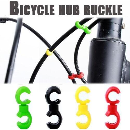 10pcs S buckle Hub Buckle Organizer Bicycle Transmission Sets Disc Snap Brake Brake Hose Cable Clamp Line Pipe Pipe For Bik W1T2