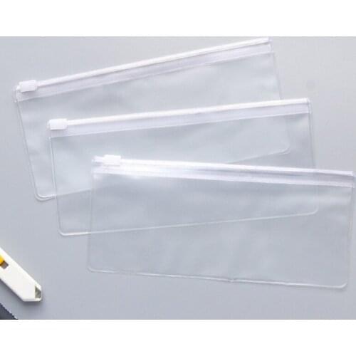 500pcs/lot Creative and frosting folder office bag PVC bill information bag pen bag stationery bag