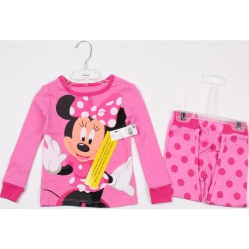 Free Shipping - new arrived kids/girls 100% cotton cartoon pajamas(MOQ: 1 set)