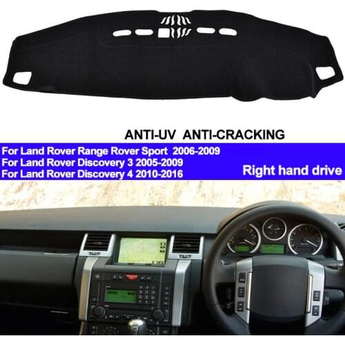 TAIJS Car Dashboard Cover Dash Mat For Land Rover Discovery 3 Range Rover Sport Discovery 4 Auto DashMat Pad Dash Board Cover