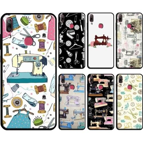 Sewing Machine Scissors Buttons Case For Huawei Nova 5T 3 2 i Y3 II Y7 Y5 Y6 2017 2018 Y9 2019 Y5P Y6P Y7A 2020 Y9S Cover