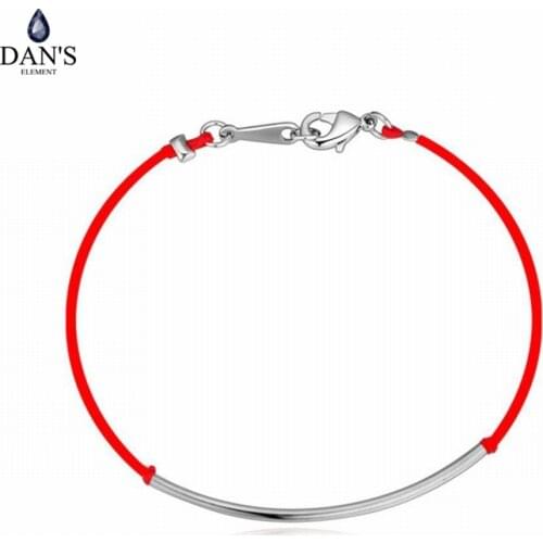 DANS Valentines Day gift 3 metal colors new red rope bracelets & bangles simply fashion with lower price 113960White