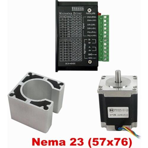 TB6600 driver nema 17 23 stepper motor 42mm 57mm motor base for diy cnc frame machine