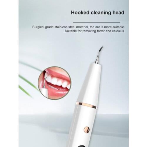 Electric Ultrasonic Plaque Remover For Teeth Cleaning Gum Stimulator
