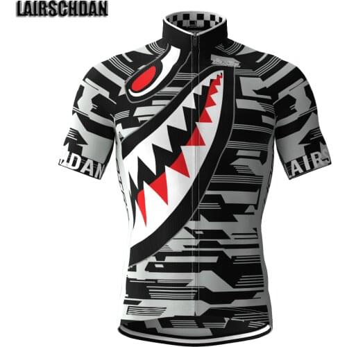 LairschDan Men Cycling Jersey Pro Team Black Riding Wear Camisa Bike Masculino Tops Road Bicycle MTB Short Sleeve Cycle Clothing