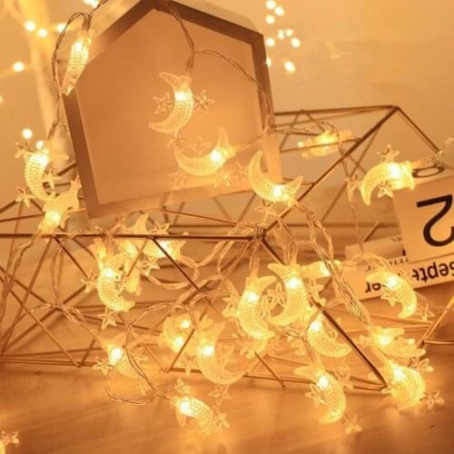 20/10leds Star Moon Light String Fairy Garlands USB Battery Powered Christmas Decorations for Home Outdoor Wedding Decor Holiday
