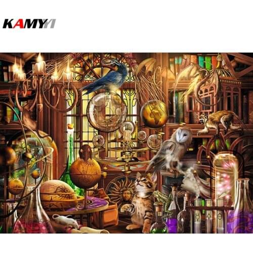 Full Square/Round Drill 5D DIY Diamond Animals in the living room 3D Embroidery Cross Stitch Mosaic Decor HYY