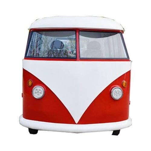 Can be customized red and black color food cart truck with driver and work platform high speed for sale