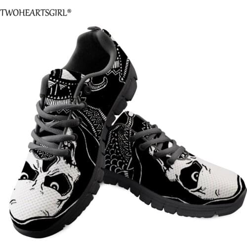 Twoheartsgirl Classic Skull Print Vulcanized Shoes for Men Breathable Lace Up Spring Summer Flats Comfortable Sneakers Plus