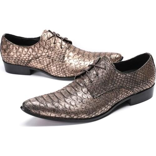 New Arrival Luxury Italian Genuine Cow Leather Men Wedding Oxford Shoes Lace-Up Office Suit Vintage Mens Dress Shoe