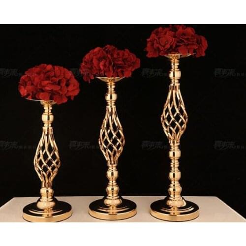 New European style three-piece set of wedding props candlestick road guide hotel furnishings scene layout