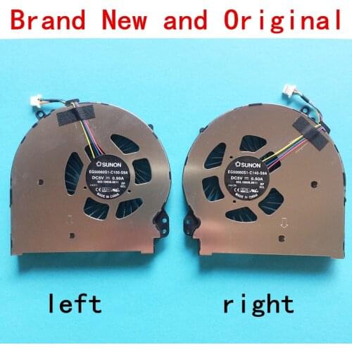 New laptop CPU cooling fan Cooler Notebook for HP OMEN PC by Set Compatible L&R GPU 15-5XXX 15-5000 15-5100 15-5020CA 4pin 4wire